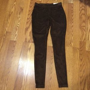 Bob Timberlake XS Velvet like/Spandex Leggings Color Brown